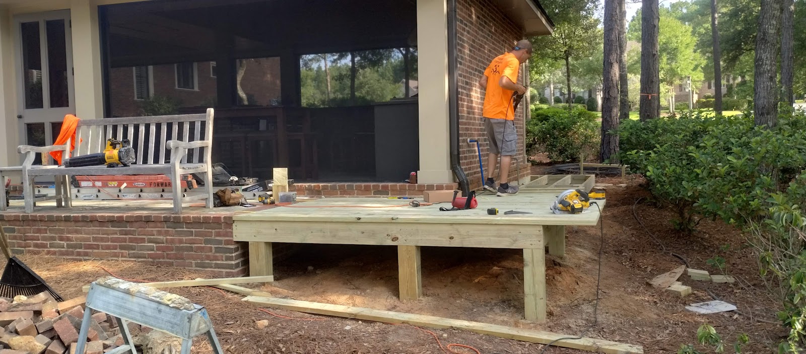 Residential deck construction