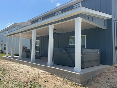 Residential exterior and porch construction